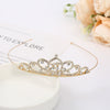 Wholesale Women's Alloy Rhinestone Crown Headwear With Electroplating For Wedding And Cake Decoration