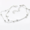 Wholesale Women's Alloy Round Bead Doublelayer Chain Anklets