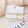 Wholesale Women's Alloy Side Clip With Electroplating Craft And Plants Flowers Style