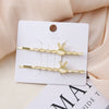 Wholesale Women's Alloy Side Clip With Electroplating Craft And Plants Flowers Style