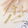 Wholesale Women's Alloy Side Clip With Electroplating Craft And Plants Flowers Style