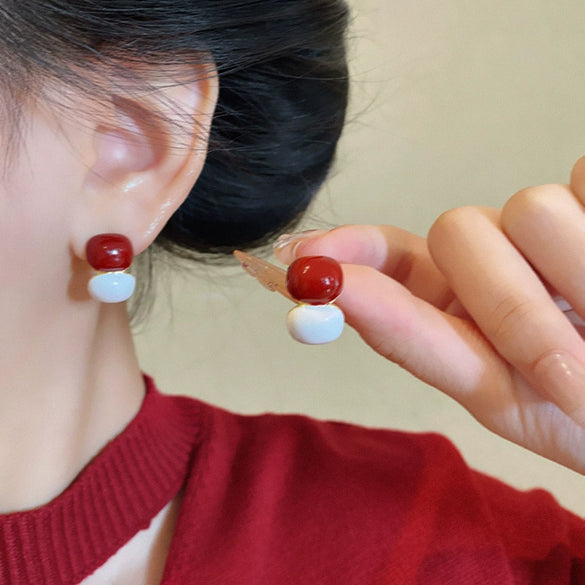 Wholesale Women's Alloy 925 Silver Electroplated Geometric Heart Shape Earrings