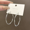 Wholesale Women's Alloy 925 Silver Needle Geometric Big Circle Irregular Earrings With Electroplating Treatment