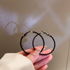 Wholesale Women's Alloy Silver Needle Geometric Earrings Set With Black Crystal High End Luxury Style