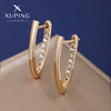 Wholesale Women's Alloy Simple Geometric Vshaped Earrings With Letters Numbers Text Electroplated