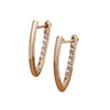 Wholesale Women's Alloy Simple Geometric Vshaped Earrings With Letters Numbers Text Electroplated