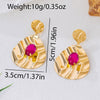 Wholesale Women's Alloy Stainless Steel Electroplated Geometric Earrings Minimalist Versatile Style