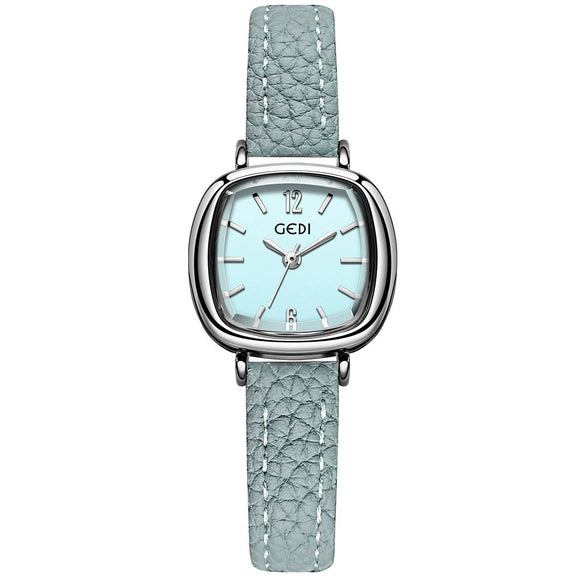 Wholesale Women's Alloy Super Fiber Strap Square Dial Quartz Watch In Retro Style