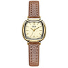 Wholesale Women's Alloy Super Fiber Strap Square Dial Quartz Watch In Retro Style