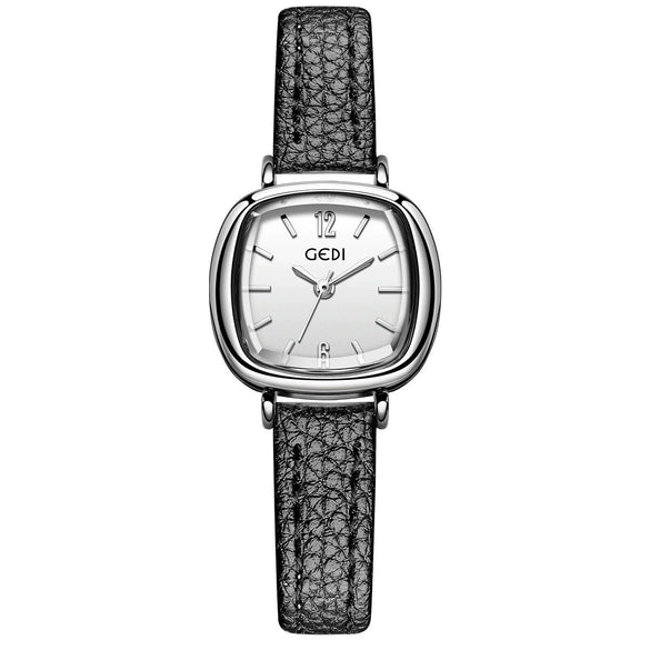 Wholesale Women's Alloy Super Fiber Strap Square Dial Quartz Watch In Retro Style