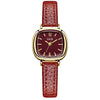 Wholesale Women's Alloy Super Fiber Strap Square Dial Quartz Watch In Retro Style