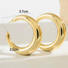 Wholesale Women's Alloy Water Drop C Shaped Geometric Earrings With Electroplating Treatment