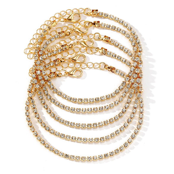 Wholesale Women's Alloy Zircon Bracelet With Geometric Pattern And Electroplating Treatment Light Luxury And Simple Design