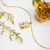 Wholesale Women's Ancient Style Geometric Butterfly Necklace Stainless Steel Electroplated Jewelry