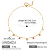 Wholesale Women's Ancient Style Geometric Pattern Stainless Steel Electroplated Round Necklace Jewelry