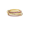 Wholesale Women's And Couple Style Hip Hop Multipiece Overlapping Zircon Ring Set With Diamonds Made Of Copper