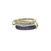 Wholesale Women's And Couple Style Hip Hop Multipiece Overlapping Zircon Ring Set With Diamonds Made Of Copper