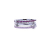 Wholesale Women's And Couple Style Hip Hop Multipiece Overlapping Zircon Ring Set With Diamonds Made Of Copper