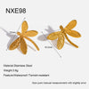 Wholesale Women's Animal Shaped Stainless Steel Earrings With Vacuum Real Gold Plating