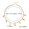 Wholesale Women's Animal Zodiac Alloy Electroplated Pendant Necklace With Starfish Shell Design