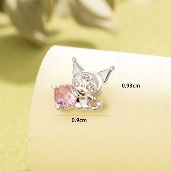 Wholesale Women's Animal Zodiac Style Titanium Steel Electroplated Screw Ear Nails