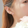 Wholesale Women's Animalpatterned Glass And Crystal Earrings With Copper Design
