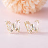 Wholesale Women's Animalpatterned Glass And Crystal Earrings With Copper Design