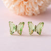 Wholesale Women's Animalpatterned Glass And Crystal Earrings With Copper Design