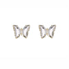 Wholesale Women's Animalpatterned Glass And Crystal Earrings With Copper Design