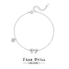 Wholesale Women's Anklet S925 Silver Love Bow Design