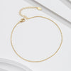 Wholesale Women's Anklet S925 Sterling Silver Geometric Simple Style