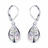 Wholesale Women's Antique Natural Style Copper Dropshaped Geometric Earrings With Electroplating