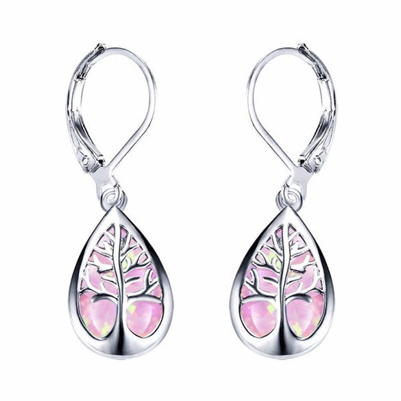 Wholesale Women's Antique Natural Style Copper Dropshaped Geometric Earrings With Electroplating