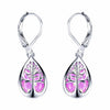 Wholesale Women's Antique Natural Style Copper Dropshaped Geometric Earrings With Electroplating
