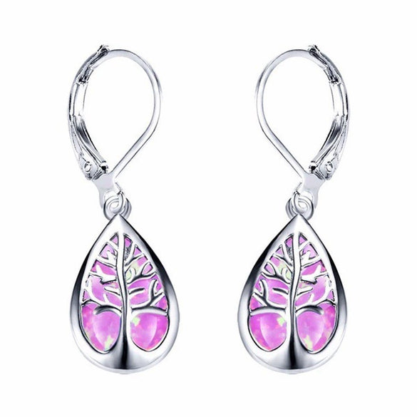 Wholesale Women's Antique Natural Style Copper Dropshaped Geometric Earrings With Electroplating