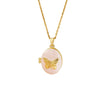 Wholesale Women's Artistic Retro Light Luxury Geometric Heart Star Shaped 18K Real Gold Plated Copper Pendant Flash O Chain Necklace