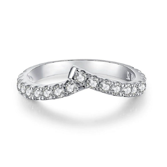 Wholesale Women's Asymmetric Cross Stacked Ring 925 Sterling Silver Geometric Electroplated