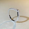 Wholesale Women's Asymmetric Cross Stacked Ring 925 Sterling Silver Geometric Electroplated