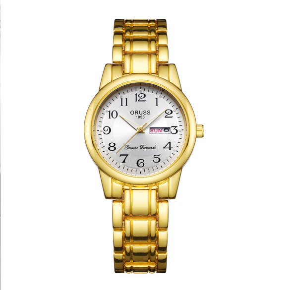 Wholesale Women's Automatic Quartz Watch Alloy Stainless Steel Round Waterproof Luminous