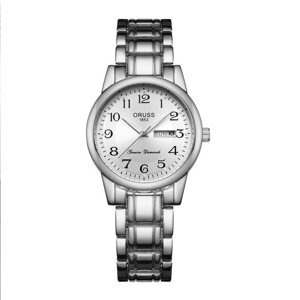 Wholesale Women's Automatic Quartz Watch Alloy Stainless Steel Round Waterproof Luminous