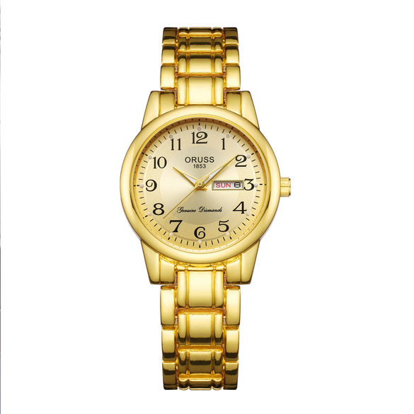 Wholesale Women's Automatic Quartz Watch Alloy Stainless Steel Round Waterproof Luminous