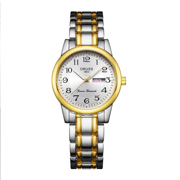 Wholesale Women's Automatic Quartz Watch Alloy Stainless Steel Round Waterproof Luminous