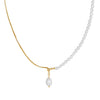 Wholesale Women's Baroque Freshwater Pearl Accessories In 925 Sterling Silver With Geometric Pattern And Electroplating