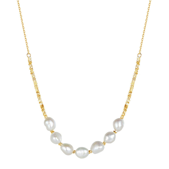 Wholesale Women's Baroque Freshwater Pearl Accessories In 925 Sterling Silver With Geometric Pattern And Electroplating