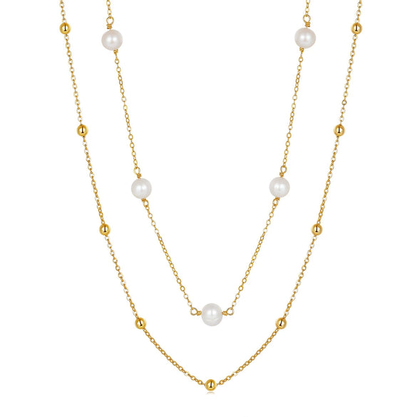 Wholesale Women's Baroque Freshwater Pearl Accessories In 925 Sterling Silver With Geometric Pattern And Electroplating