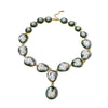 Wholesale Women's Baroque Freshwater Pearl Necklace With Gold Plated Pendant And Regular Chain Electroplating Style