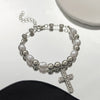Wholesale Women's Baroque Handmade Imitation Pearl Round Bracelet