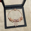 Wholesale Women's Beaded Bracelet With Flower Pattern Mixed Material Electroplated