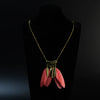 Wholesale Women's Bohemian Creative Feather Tassel Necklace With Geometric Style And Water Wave Chain