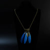 Wholesale Women's Bohemian Creative Feather Tassel Necklace With Geometric Style And Water Wave Chain